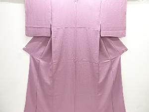 のり散らし模様織出し一ツ紋色無地着物